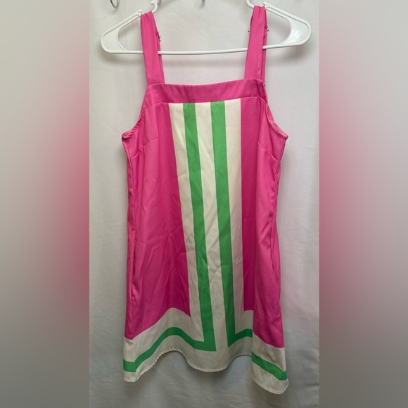 Dresses & Skirts - Pink, Green, and White Dress size XS